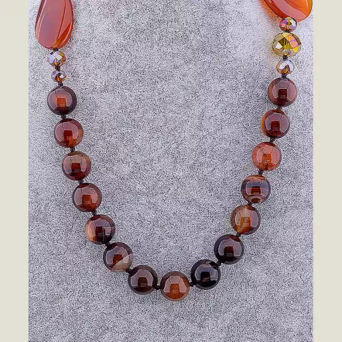 🏷️️ Намисто Сердолік 80 см ss_15576