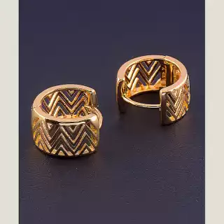 Сережки кільця Xuping (позолота 18к)