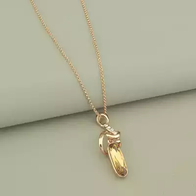 🏷️️ Підвіска Abella Фіаніт 45 см (позолота 18к) F-100704