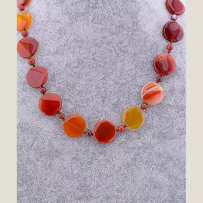 🏷️️ Намисто Сердолік 50 см ss_65176