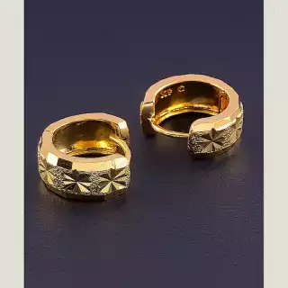 Сережки кільця Xuping (позолота 18к)