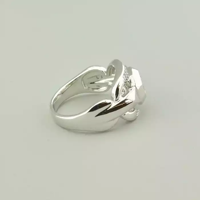 🏷️️ Каблучка Xuping Фіаніт (родій) ss_93248