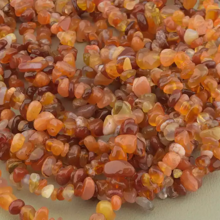 🏷️️ Нитка Сердолік 39 см. (без застібки) ss_101015