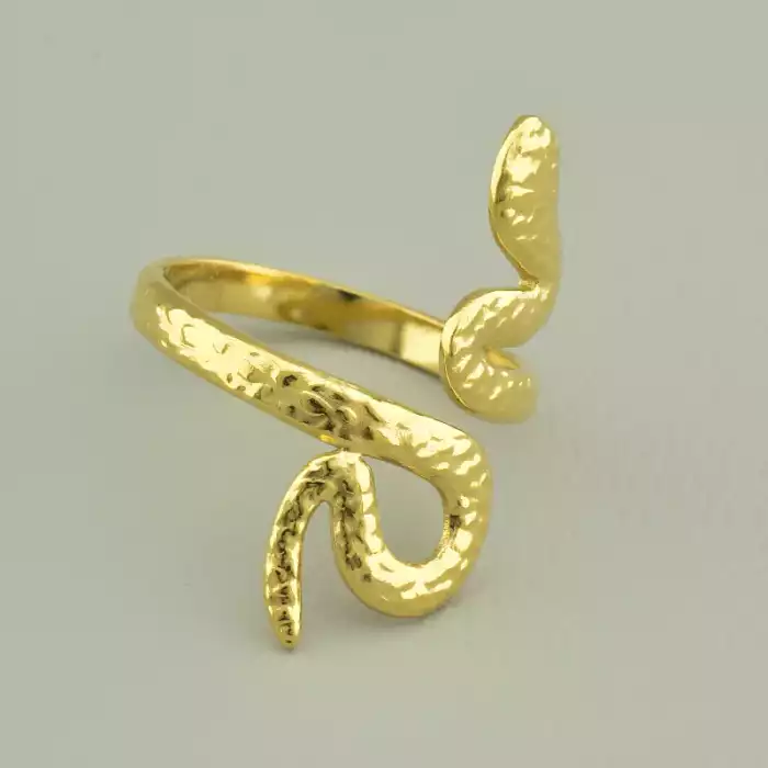 🏷️️ Каблучка змія Xuping (позолота 14k лимонна) ss_93495