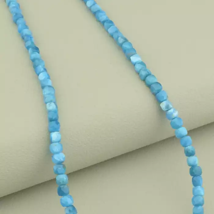 🏷️️ Підвіска Ларімар срібло (925 проба) 41 см. ss_102019