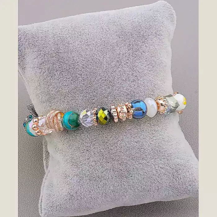 🏷️️ Браслет резинка Чеський кришталь 18 см ss_55624