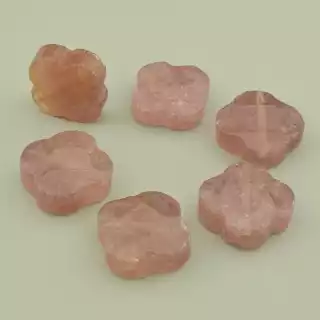 Вставка Полуничний кварц 16х16мм.