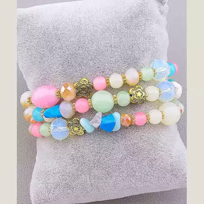 🏷️️ Браслет без застібки Чеський кришталь 18 см F-18505