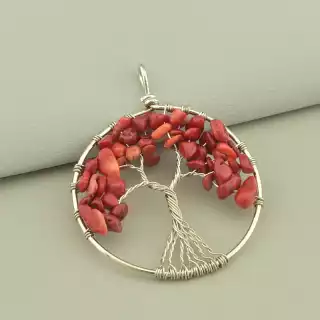 Кулон дерево Корал 60x50мм.