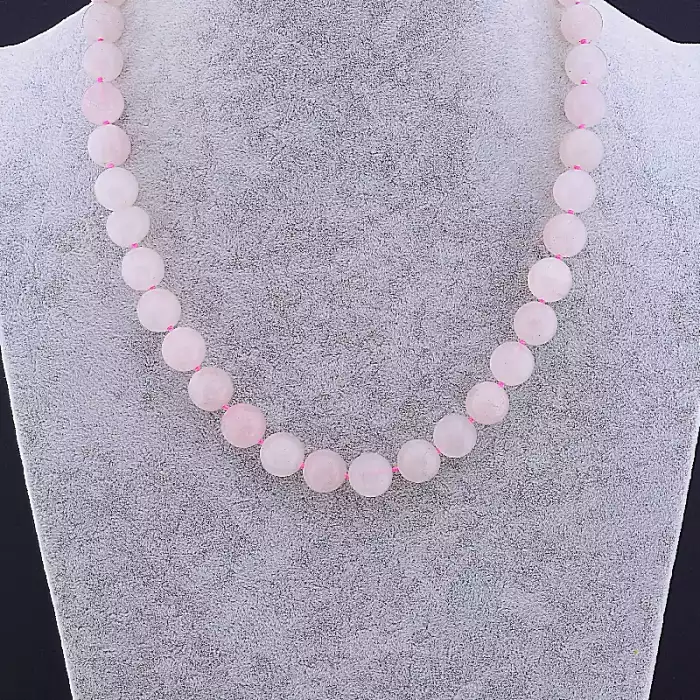 🏷️️ Намисто Рожевий кварц 55 см ss_79497