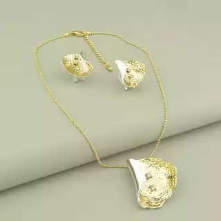 Підвіска+Сережки Фіаніт 41 см.