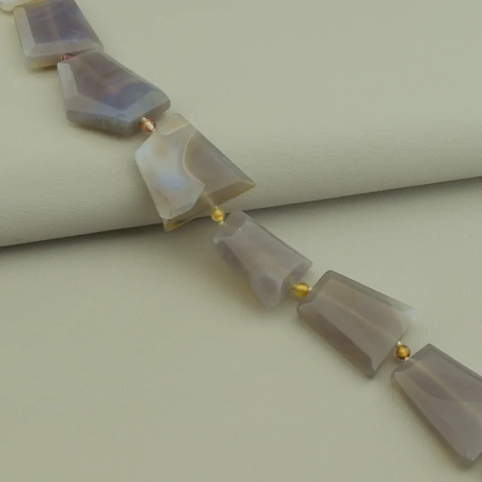 🏷️️ Намисто Агат 42 см. ss_97853