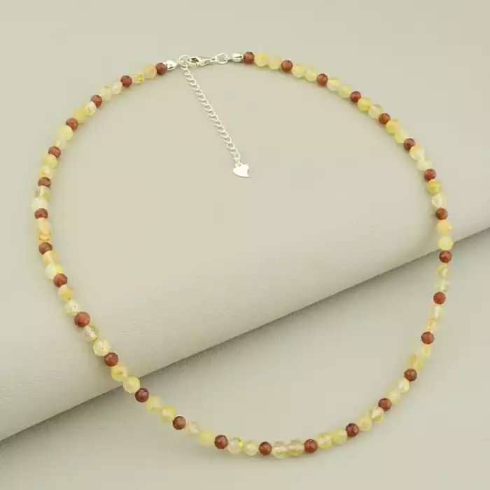 🏷️️ Підвіска Волосатик, Гранат 42 см срібло (925) ss_105735