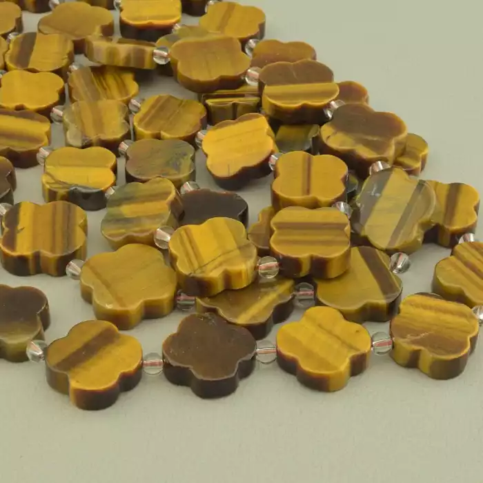 🏷️️ Нитка Тигрове око 40 см. (без застібки) ss_99339