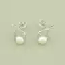 🏷️️ Сережки сучасні пусети Перли (срібло 925 проба) F-99439