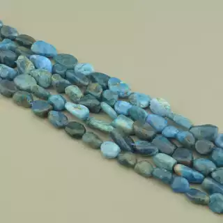 Намистини Апатит 38 см. на нитці (натуральне каміння, без застібки)