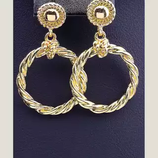 Сережки пусети FJ 45х28 мм