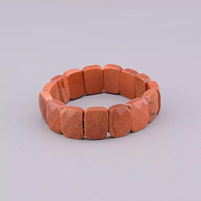 🏷️️ Браслет резинка Золотий Пісок 19 см ss_84428