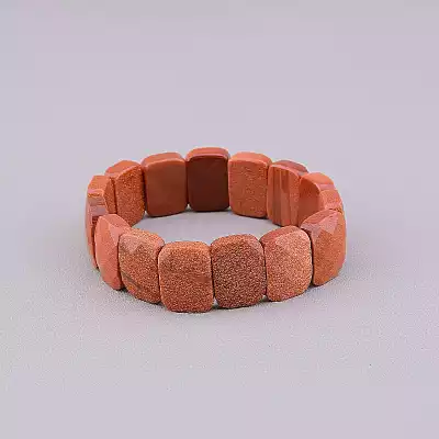 🏷️️ Браслет резинка Золотий Пісок 19 см F-84428