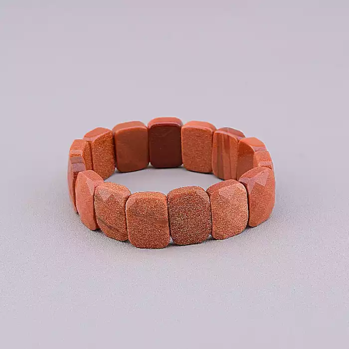 🏷️️ Браслет резинка Золотий Пісок 19 см ss_84428