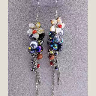 Сережки Перламутр Hanbeishi (Корея)