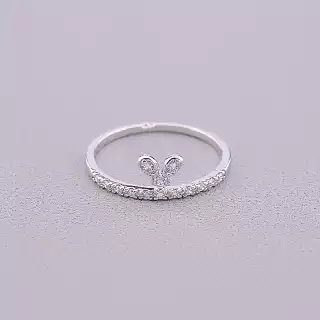 Каблучка Xuping Фіаніт (родій)