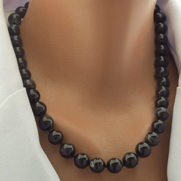 🏷️️ Намисто Агат 46 см. ss_102220