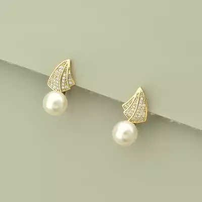 🏷️️ Сережки англійський замок Xuping Майорка (позолота 18к) F-102631