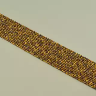 Намистини Тигрове око 38 см. на нитці (натуральне каміння, без застібки)