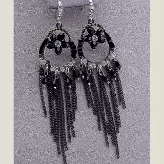 Сережки петля Чеський кришталь, Сrystal