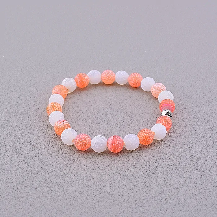 🏷️️ Браслет резинка Агат 18 см ss_81069