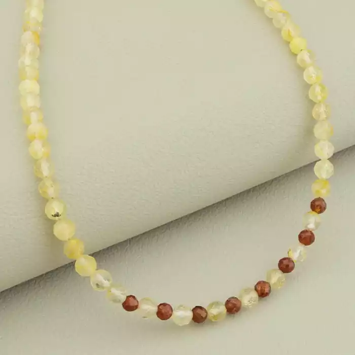 🏷️️ Підвіска Волосатик, Гранат 43 см срібло (925) ss_105736