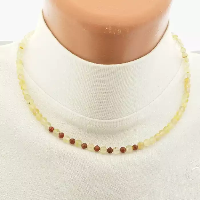 🏷️️ Підвіска Волосатик, Гранат 43 см срібло (925) ss_105736