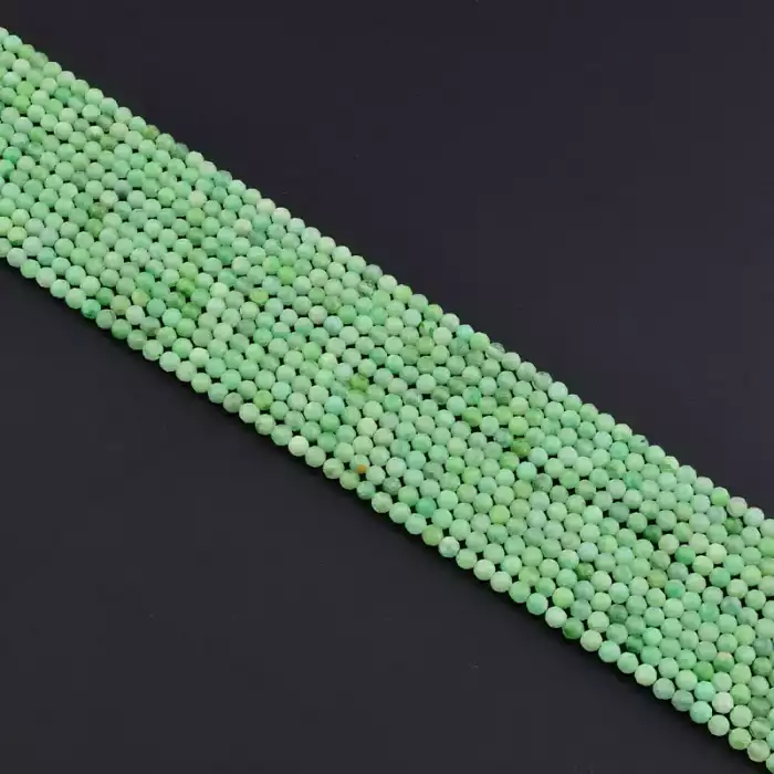 🏷️️ Намистини Смарагд 39 см 3.3 мм. (без застібки) F-106345