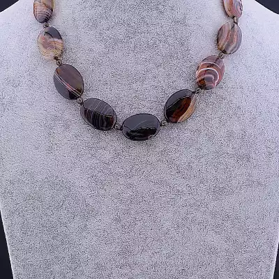 🏷️️ Намисто Агат 48 см F-81988