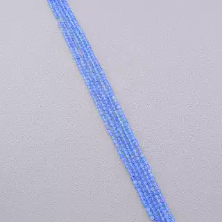 Намистини Агат 39 см на нитці (натуральне каміння, без застібки) грановані