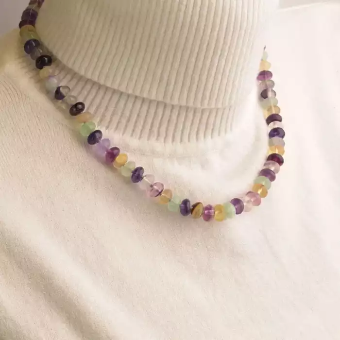 🏷️️ Намисто Флюорит 48 см. ss_94078