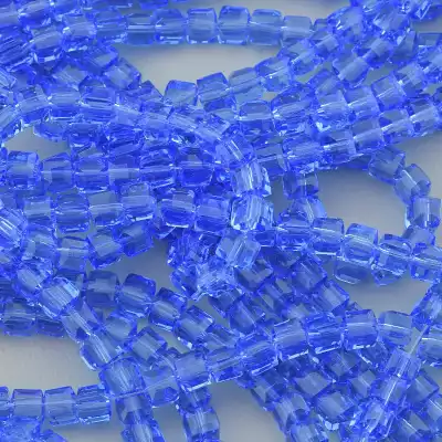 🏷️️ Намистини Чеський кришталь 57 см. (без застібки) на нитці з гранями F-94194