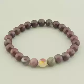 Браслет резинка Яшма 20 см.