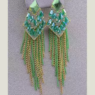 Сережки пусети Чеський кришталь, Сrystal