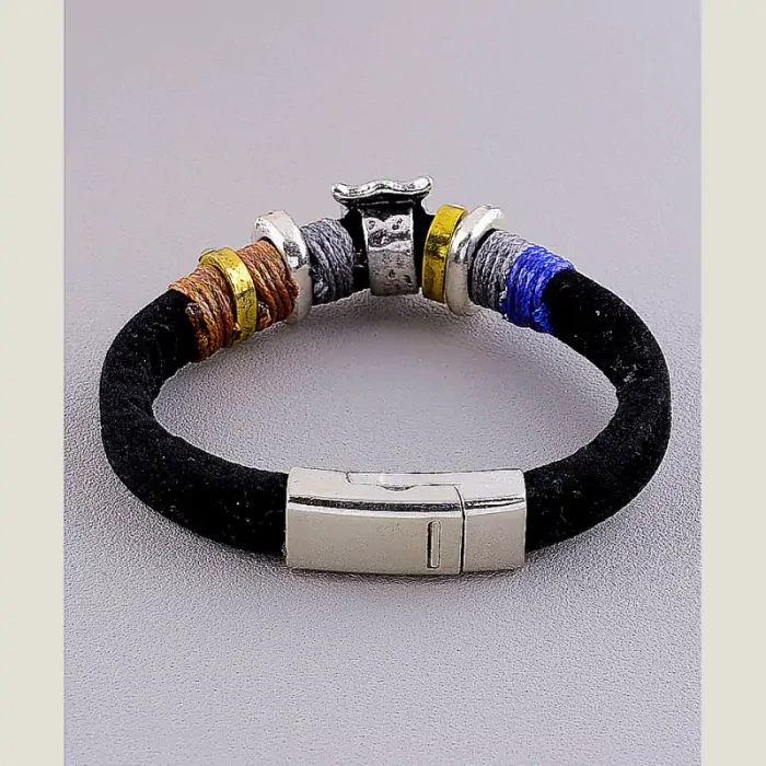 🏷️️ Браслет з магнітною застібкою Сrystal 18 см шкірозамінник ss_18407