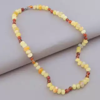 Намисто Сердолік, Яшма 51 см.