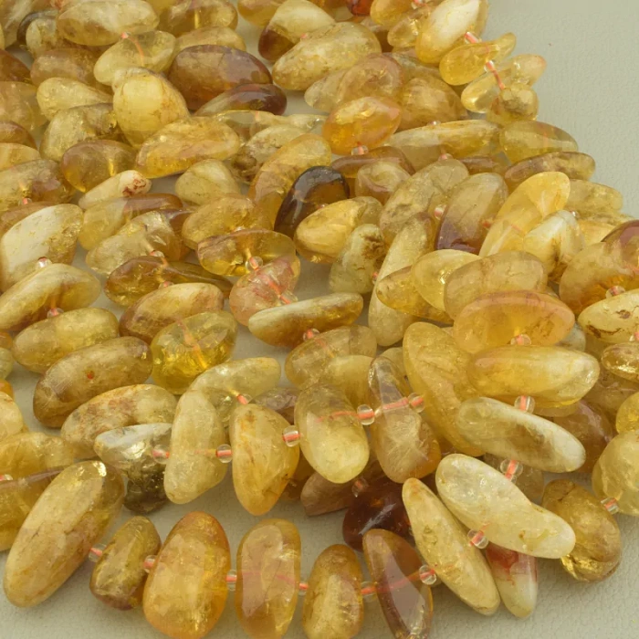 🏷️️ Нитка Цитрін 38 см. (без застібки) ss_98134