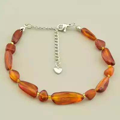 Браслет на карабіні Янтар 19 см