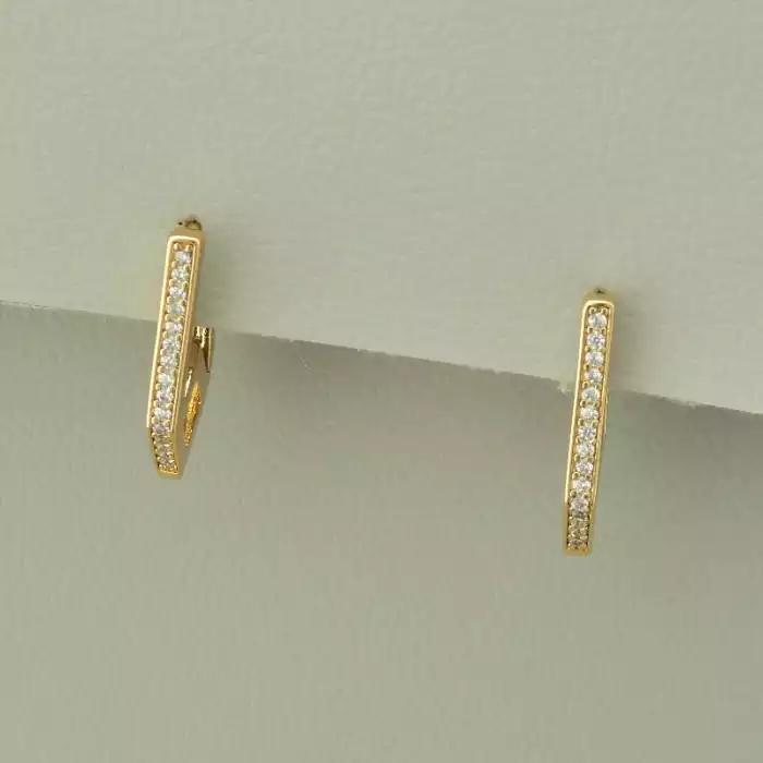 🏷️️ Сережки на англійській застібці Xuping Фіаніт (позолота 18к) ss_98237