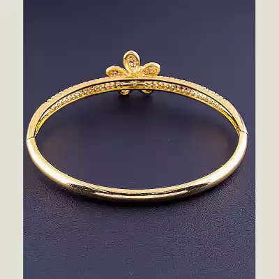 🏷️️ Браслет шарнірний Xuping Фіаніт 17 см (позолота 18к) F-70913