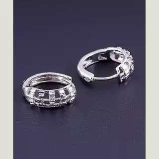 Сережки кільця Xuping (родій)