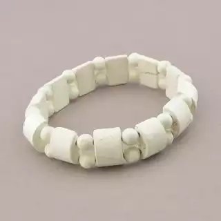 Браслет резинка Кахолонг 18 см