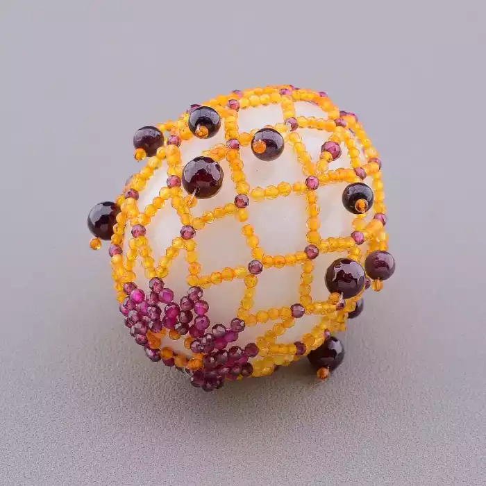 🏷️️ Великоднє Яйце Кварц-Гранат-Цитрин ss_52913