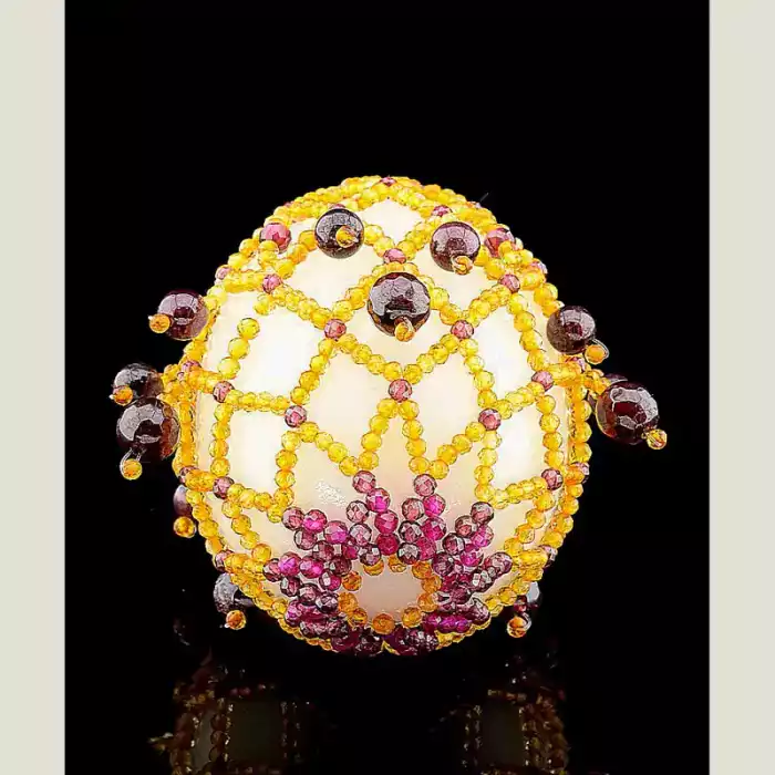 🏷️️ Великоднє Яйце Кварц-Гранат-Цитрин ss_52913